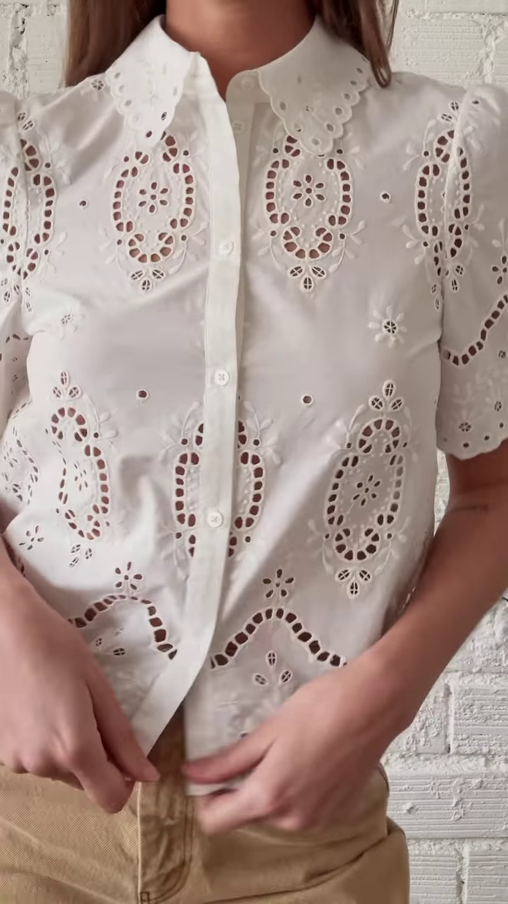 Boho-Inspired Embroidered Button-Down Shirt β Earthy Elegance in Every Stitch π - Image 4