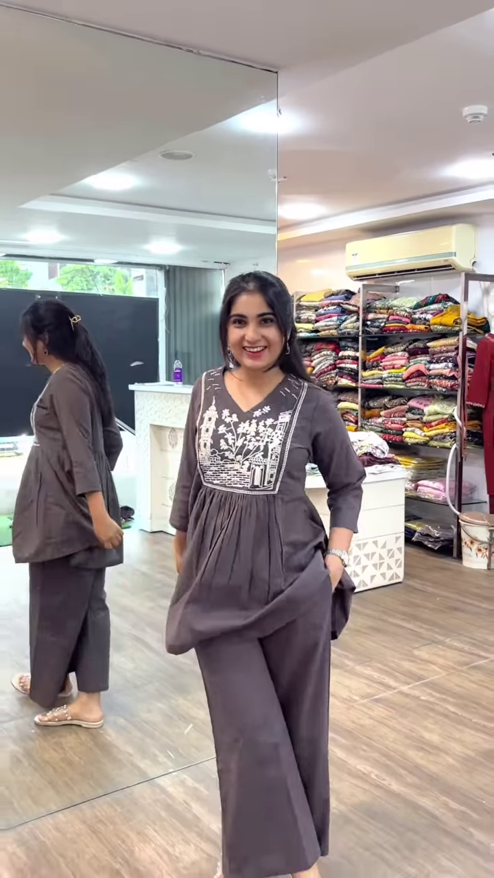 Breezy Elegance: Your Go-To Summer Cotton Co-ord Set 🌿✨ - Image 5