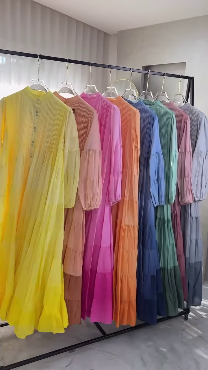 Flow Into Color: The Ultimate Pleated Maxi Dress Collection for Effortless Elegance ๐