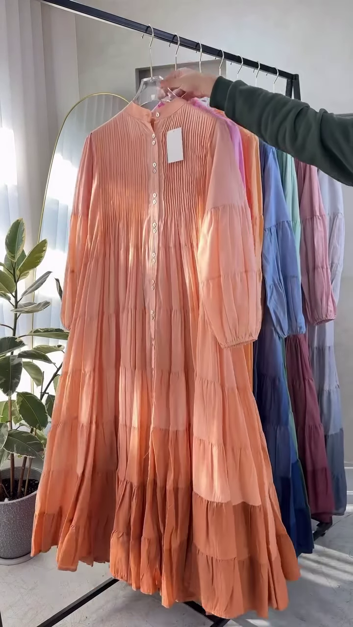Flow Into Color: The Ultimate Pleated Maxi Dress Collection for Effortless Elegance ๐ - Image 8