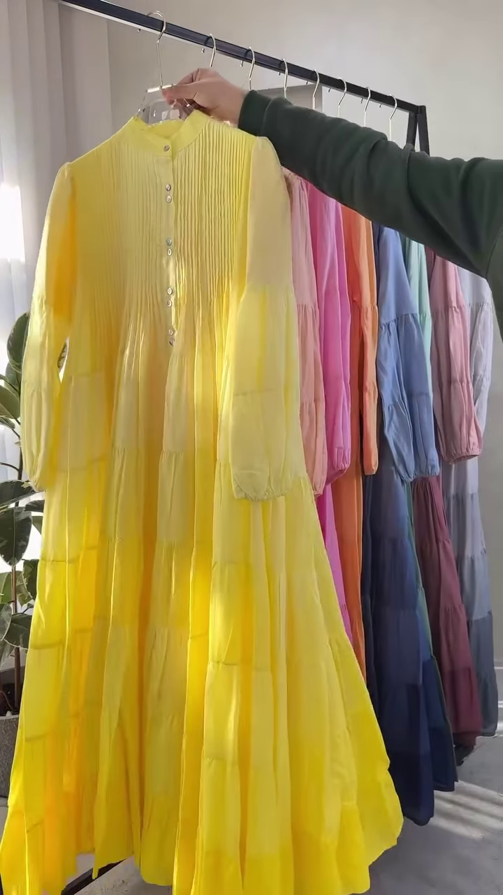 Flow Into Color: The Ultimate Pleated Maxi Dress Collection for Effortless Elegance ๐ - Image 9