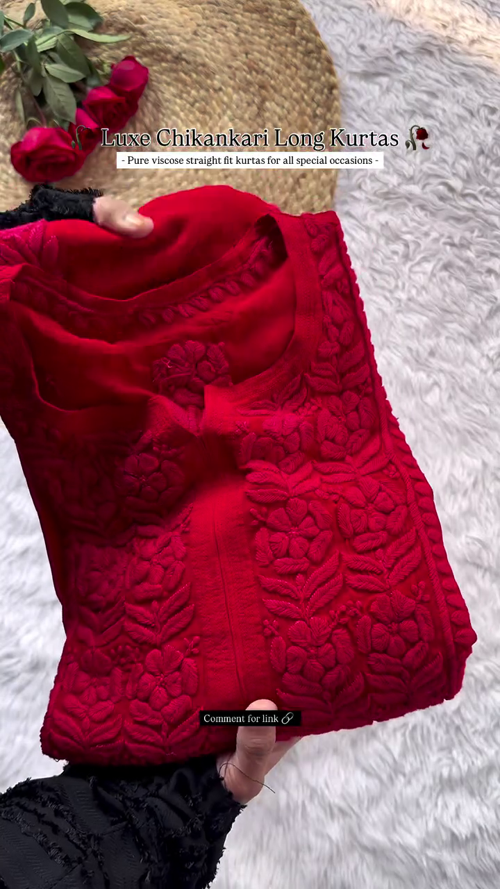 Luxe Chikankari Long Kurtas โ Grace in Every Thread ๐ธ - Image 4