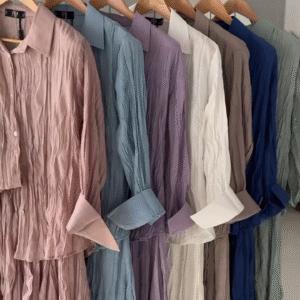 Crinkle Cotton Shirt Dresses – Airy. Elegant. Effortless.