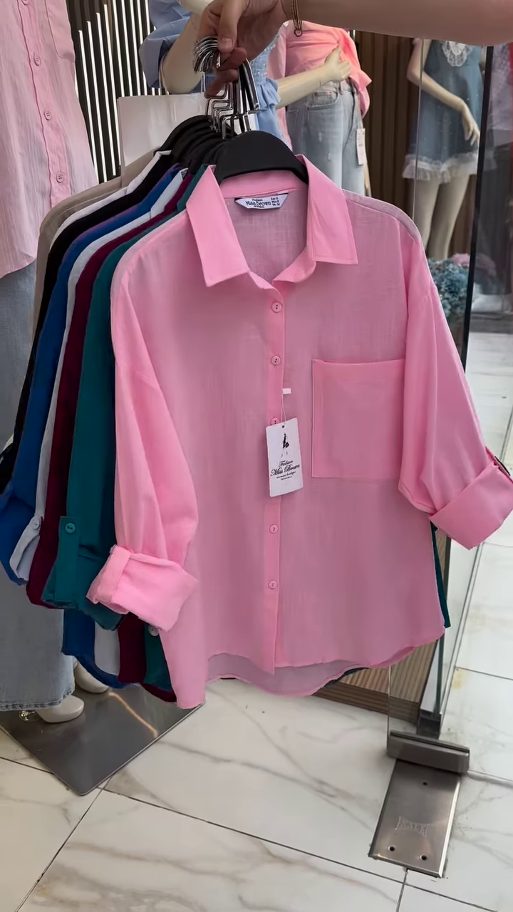 Lightweight Button-Up Shirt (Multiple Colors)