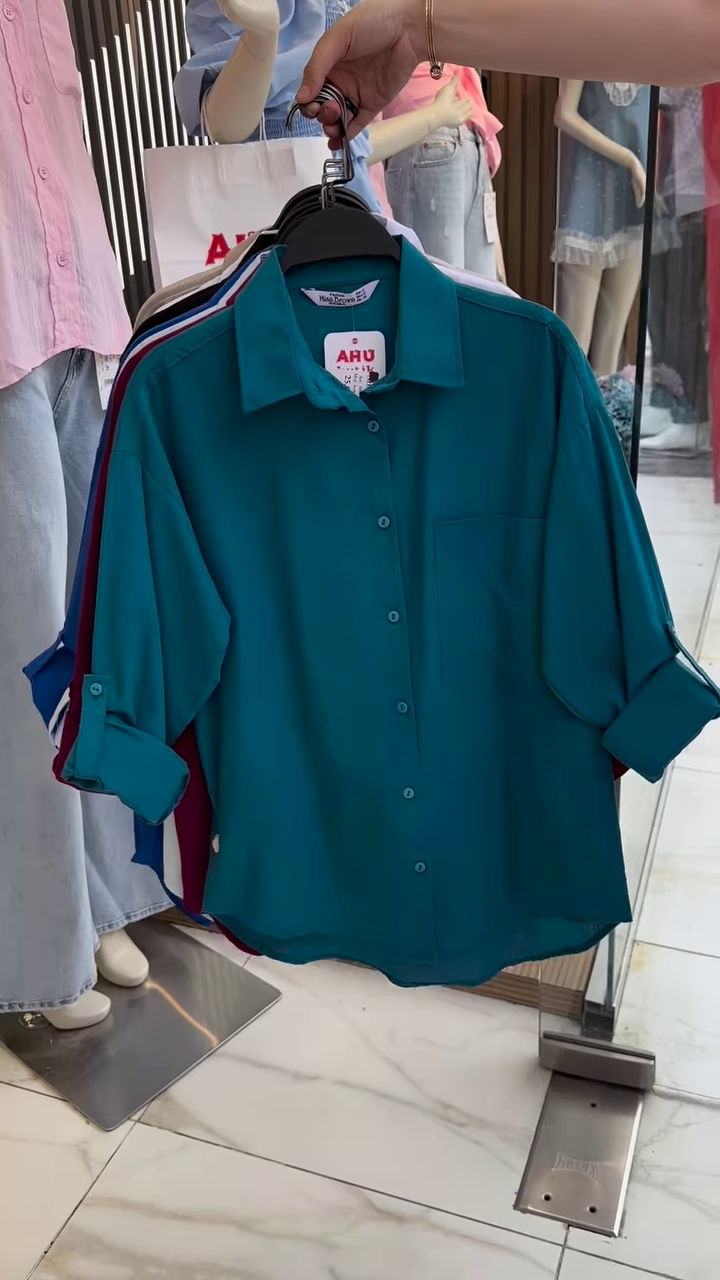 Lightweight Button-Up Shirt (Multiple Colors) - Image 2