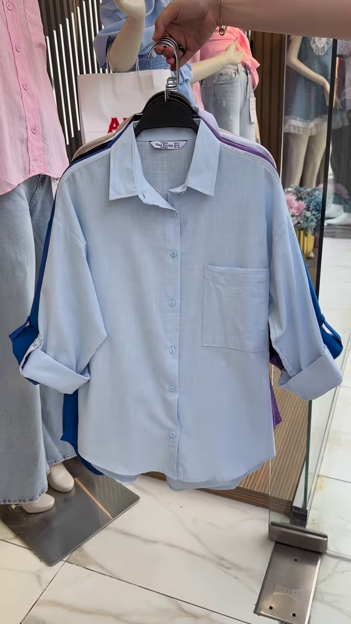 Lightweight Button-Up Shirt (Multiple Colors) - Image 4