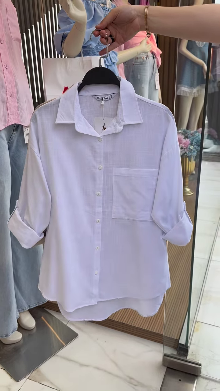 Lightweight Button-Up Shirt (Multiple Colors) - Image 8