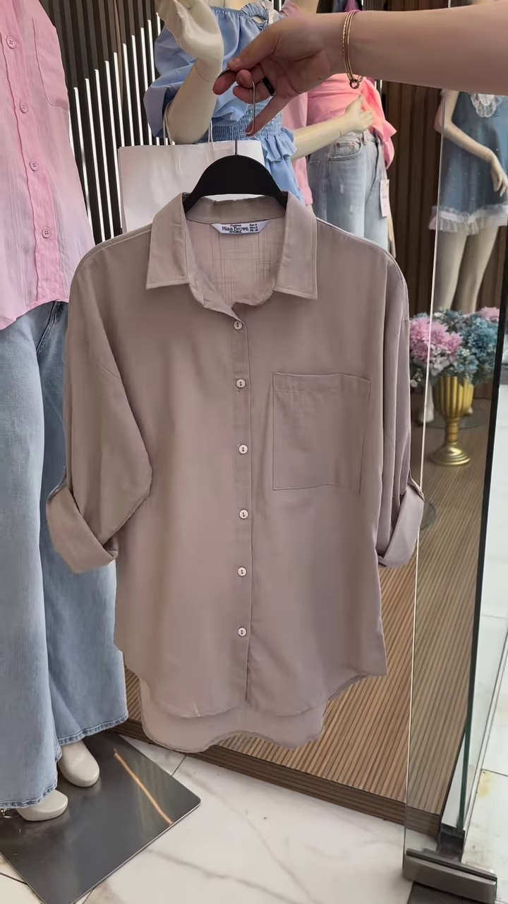 Lightweight Button-Up Shirt (Multiple Colors) - Image 9